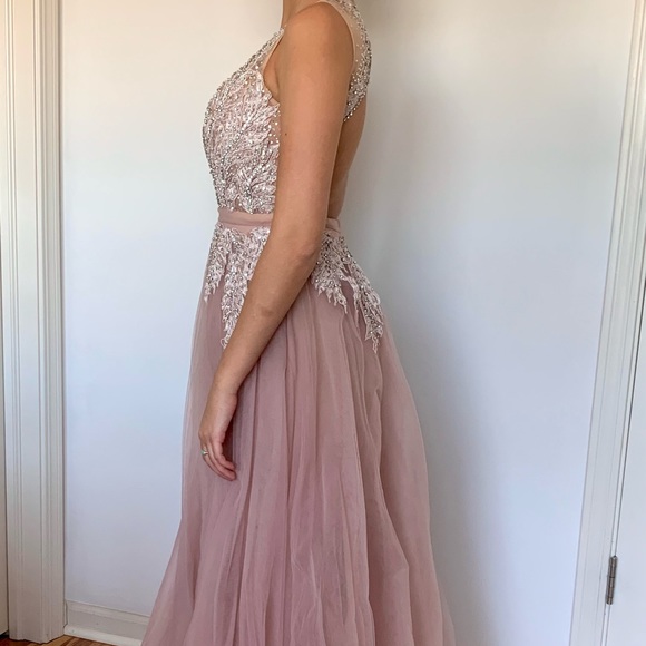 TERANI COUTURE PINK PROM DRESS size 0 - Picture 8 of 10